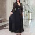 Amazon cross-border deep v-neck evening gown 2025: new european and american style, elegant, fashionable, minimalist, sexy, perfect for galas and parties