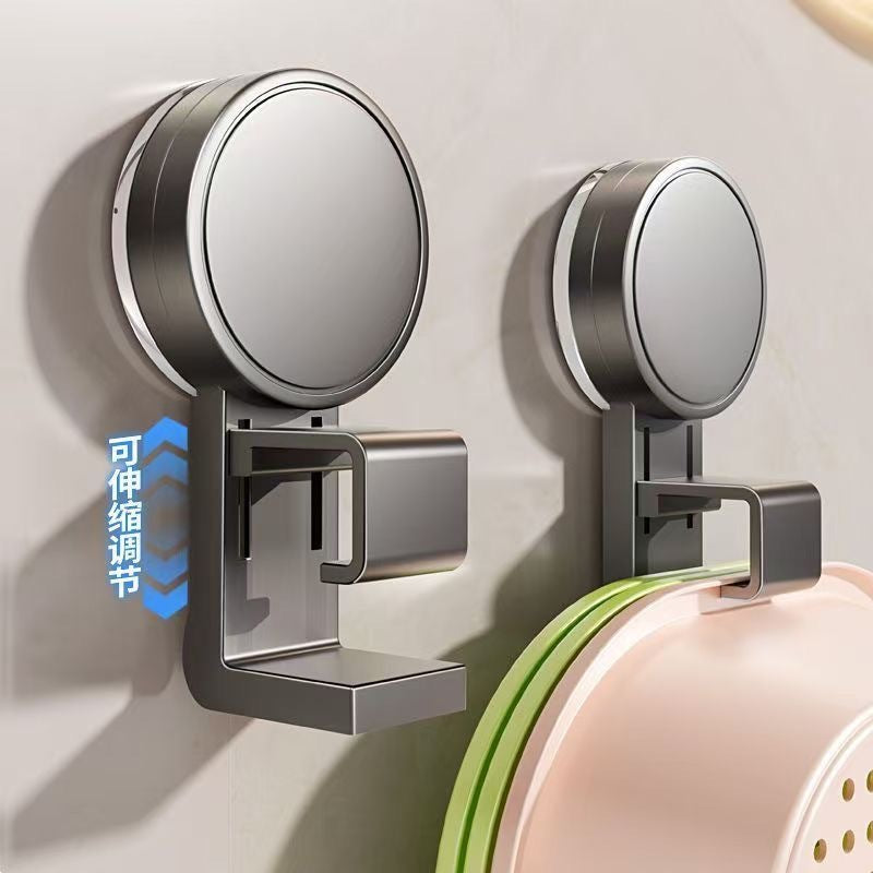 Suction cup washbasin hook storage rack bathroom storage rack toilet bathroom basin punch-free for home hanging basin rack