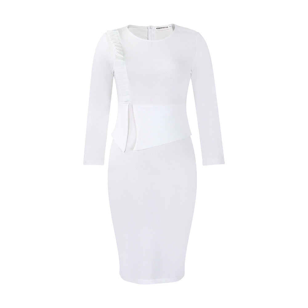 D415  independent station cross-border women's clothing  autumn and winter new arrivalelegantelegance office african dress