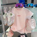 summer new arrival: kids' quick-dry sports set - ice silk mesh breathable two-piece outfit for boys and girls (short sleeve)