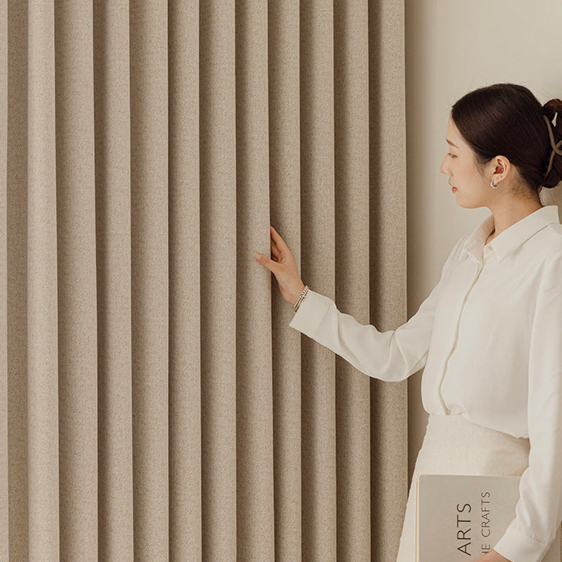 New arrival maillard medieval style herringbone chenille cashmere blackout curtains living room bedroom classy keqiao curtain fabric