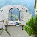 Garden courtyard iron fence small fence climbing rack flower bracket outdoor courtyard plant rose line lotus climbing flower rack