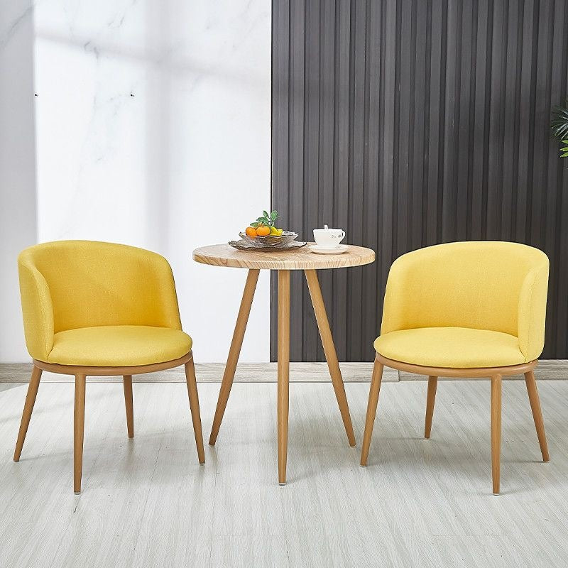 Scandinavian modern casual imitation solid wood negotiation table and chair combination small apartment balcony creative casual milk tea shop chair