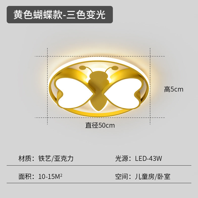 Children's room lighting boys and girls bedroom room light simple modern creative personality cartoon ceiling lamp