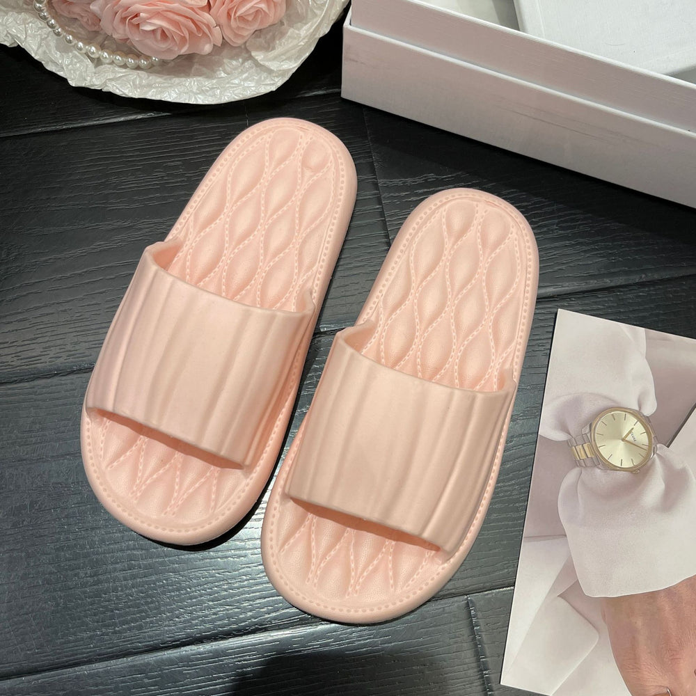Eva slippers women's couple solid color casual outwear home bathroom soft bottomnon-slip cool slippers breathable cut out