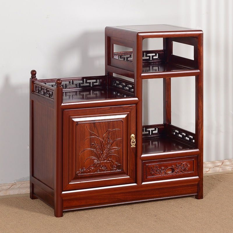 Living room tea cabinet old elm chinoiserie tea table solid wood sideboard sofa side cabinet restaurant wine cabinet locker