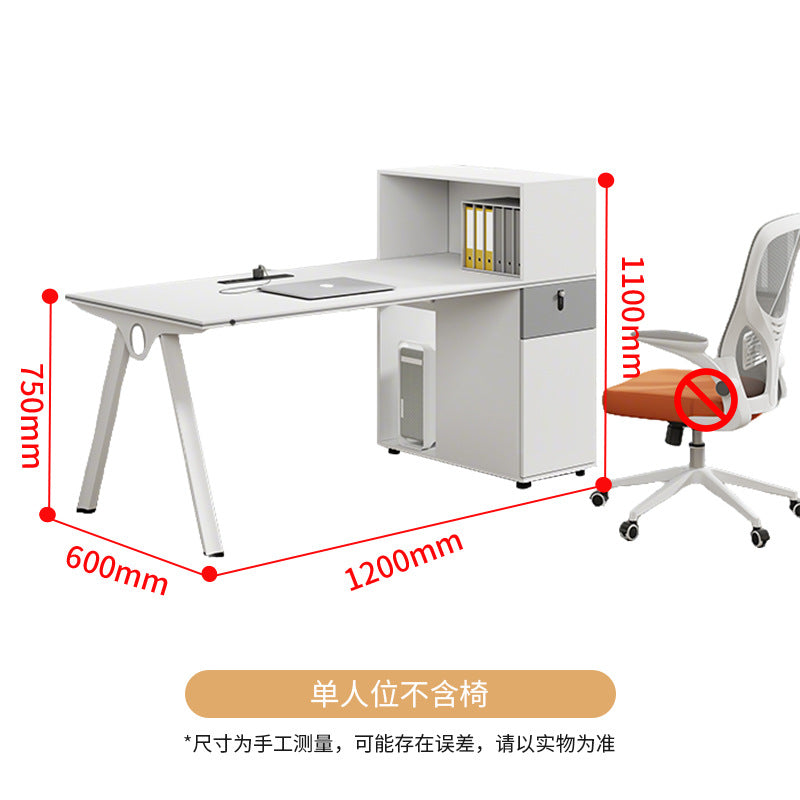 Saint li office desk and chair set - minimalist office table, staff desk, executive desk, high cabinet, workstation, booth desk