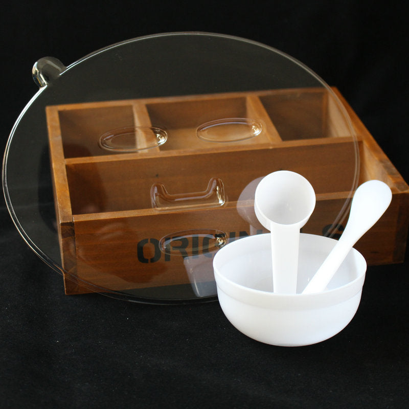 Beauty mask tool set: pvc mixing tray, mask bowl, mixing spatula, measuring spoon, seaweed mold - multifunctional combo