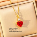 X8314-28 golden love necklace