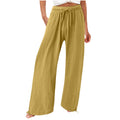 independent station  fashion cross-border hot selling export elastic casualpure colorpants loose pants