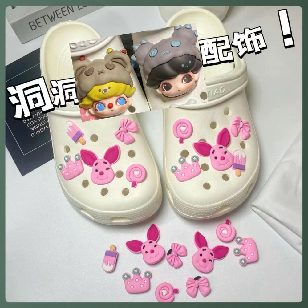 Crocs diy accessories shoe flower bubble jewelry shoe buckle detachable easiest for match stereo cute little girl buckle