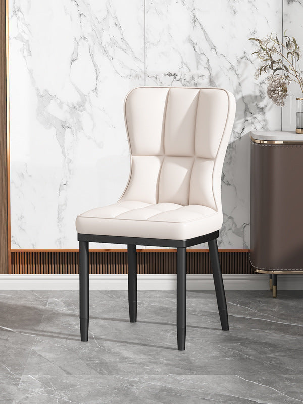 Scandinavian modern casual dining table and chairsaccessible luxury dining chairfor home soft bag casual restaurant back chair commercial hotel stool