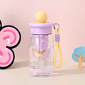 2026 high-value cartoon plastic cup - cute, thickened, high-temperature resistant straw cup for students - outdoor, drop-proof, portable water bottle