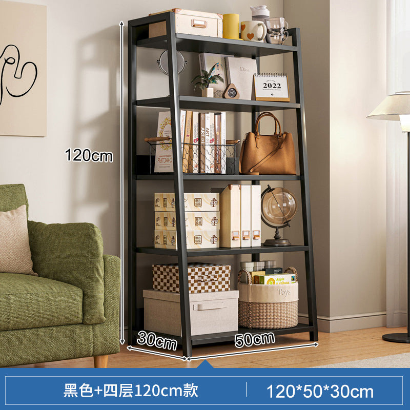 Shelf Shelf Floor-to-ceiling Bedroom Multi-layer Storage Living Room Storage Display Shelf Office Super Load-bearing Iron Shelf