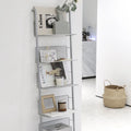 Newspaper and magazine storage rack ins style cd rack vintage living room floor-standing multi-layer simple xiaohongshu blogger same style bookshelf