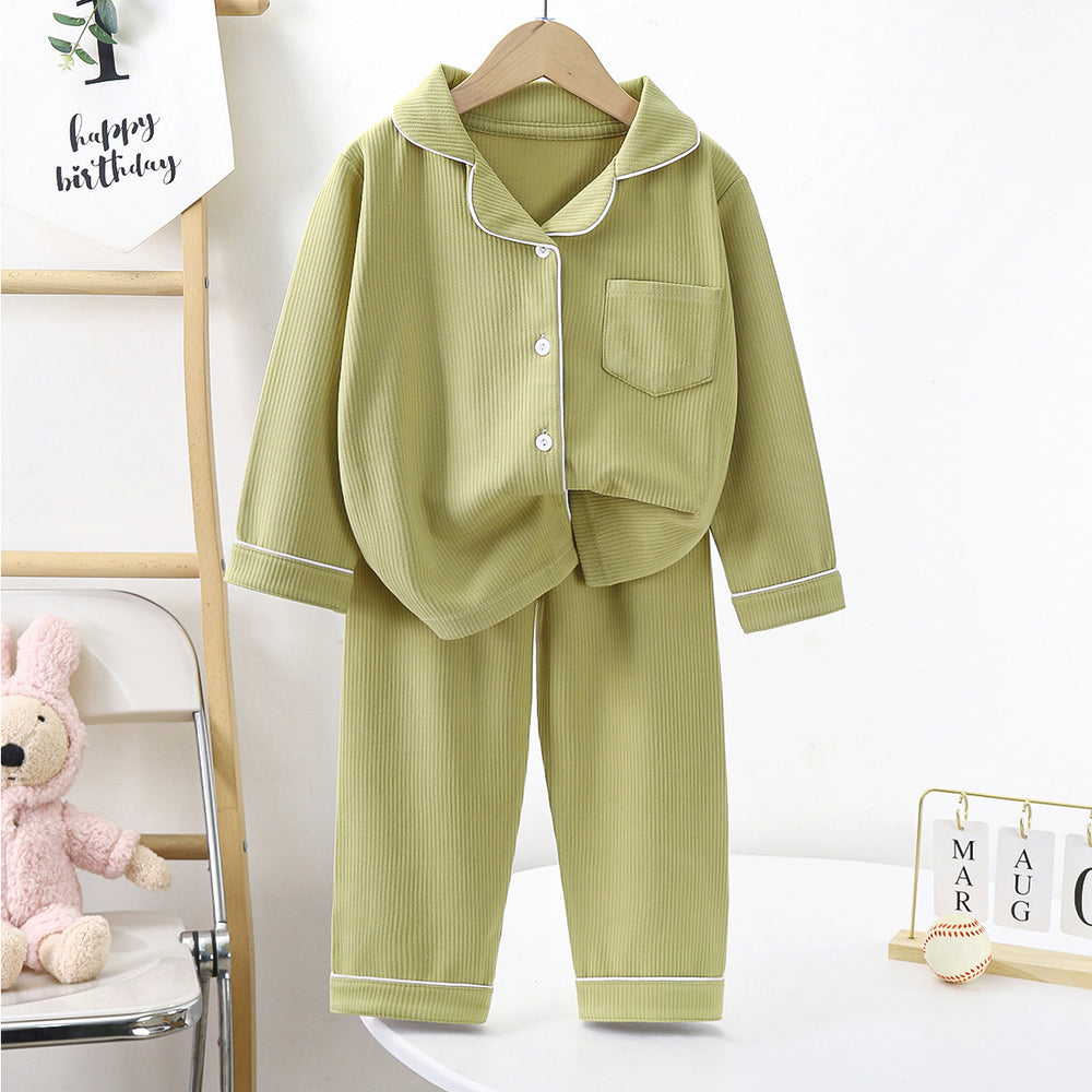 Derong heattechsuit double-sided couple pajamas women's thickened winter men's lapel home clothes pajamas suit