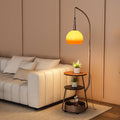 2025 new arrival: all-in-one storage floor lamp - grapefruit style - perfect for living room, sofa side, ambient lighting, coffee table, and fishing lamps