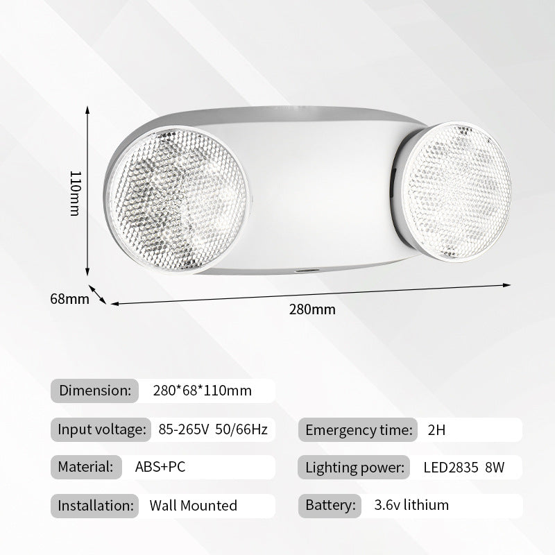Cross-border manufacturers wholesale emergency lights  export fire emergency lighting LED bullseye lights evacuation emergency lights