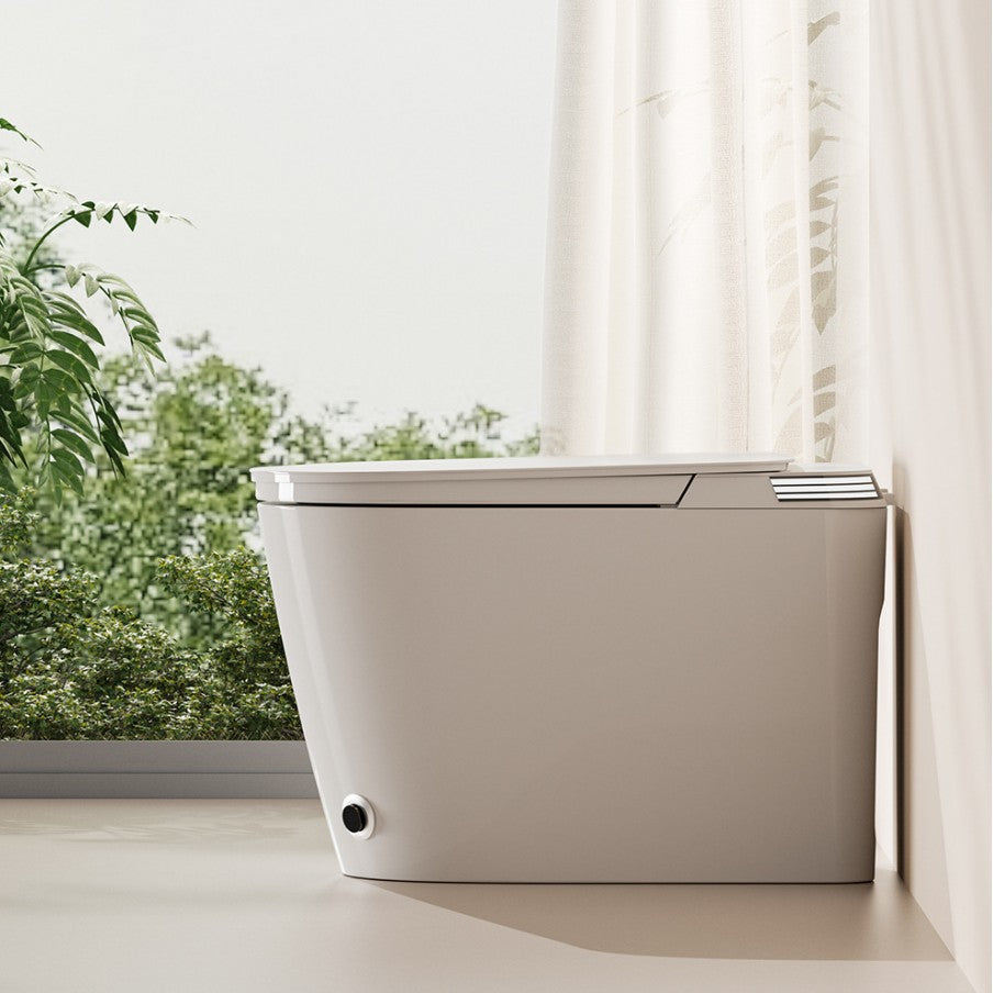 Smart toilet household fully automatic toilet with water tank foam shield no water pressure limit voice control toilet