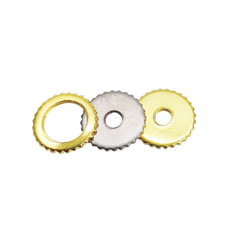 Lighting Teeth Knurled Meson Meson Gasket Lace Round Flat Stamped Round Nut Fine Teeth Thin Nut