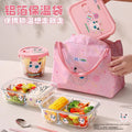 Pokémon glass lunch box - high borosilicate glass bowl - microwaveable food container - food storage container - bento box for students and office workers