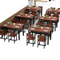 For home dining table and chairs table and chairs snack bar modern small apartment fast food casual restaurant dining table rectangular combination simple