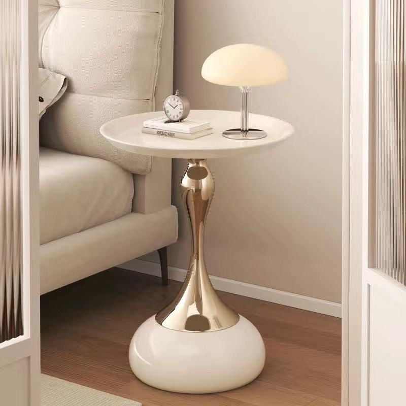Accessible luxury sofa side table living room for home small coffee table side table retro corner table iron bedside storage balcony small round table