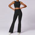spring barely-there fit yoga set with racerback top, running workout set for women, breathable & quick-drying activewear 8516