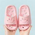 Kids' bath slippers - summer anti-slip hollow-out drainable indoor soft sole slides for boys and girls