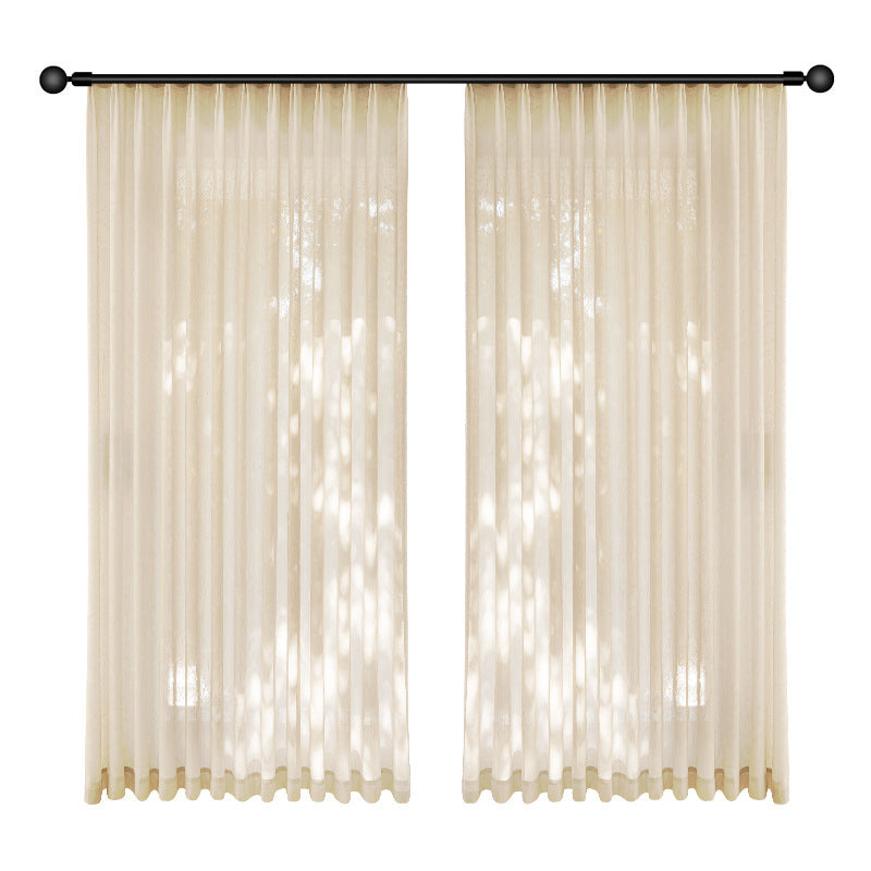 Classyfrenchaccessible luxury romantic retro jacquard gauze curtain living room balcony translucent curtain keqiao wholesale