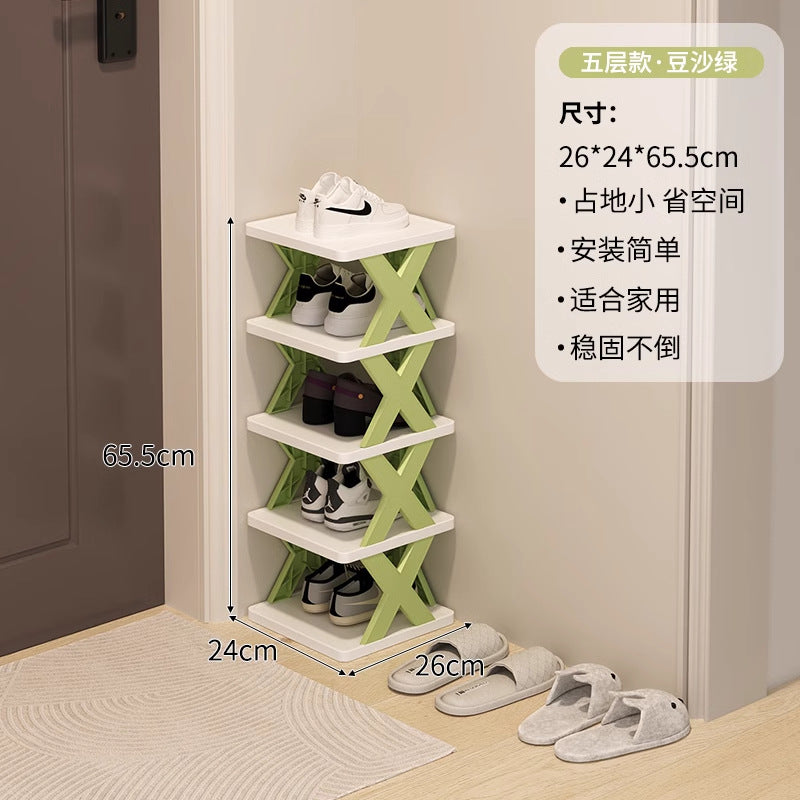 Shoe rack for home door multi-layer small narrow rental house simple shoe rack indoor new arrival 2025 popular shoe cabinet
