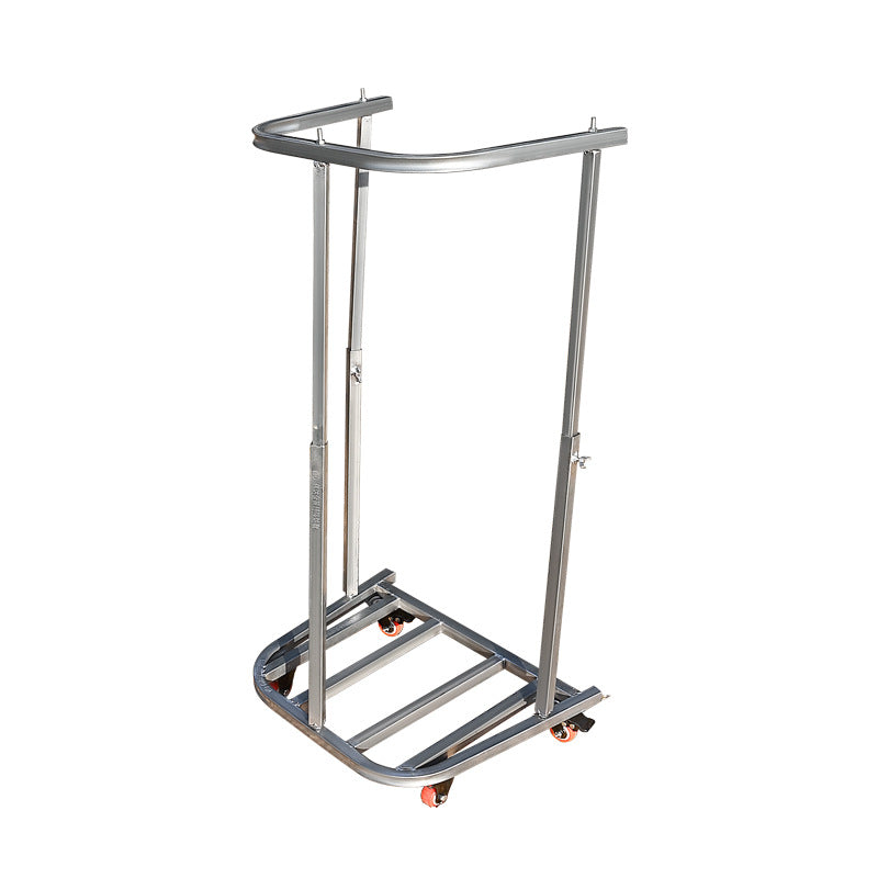 New grain bagging artifact Agricultural woven bag support bag device Corn packing pocket bracket with wheels manufacturer