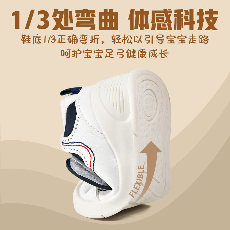 Toddler shoes for baby boys 0-1-3 years old, autumn/winter infant and toddler shoes for baby girls, soft sole non-slip, fleece-lined, extra thick cotton shoes