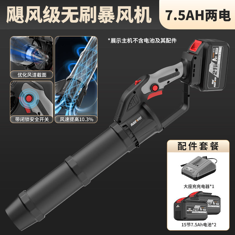 Nanwei lithium electric hair dryer rechargeable blower blower high power industrial grade blowing dust blowing fallen leaves blowing snow