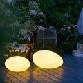 Outdoor waterproof led creative light-up stone lamp - realistic pebble lights for villa gardens, lawns, and courtyards