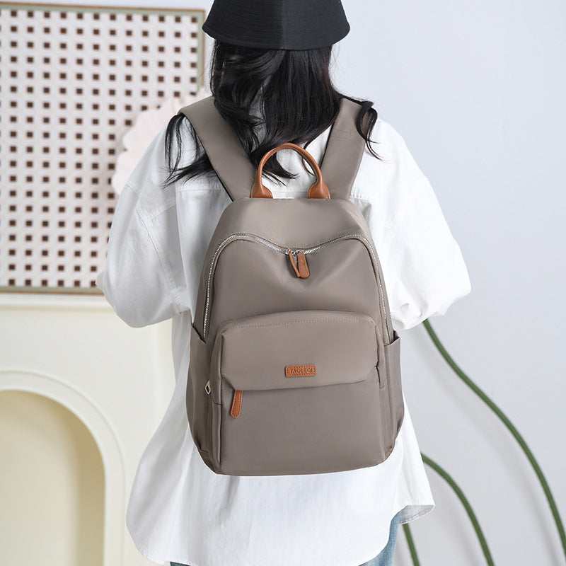 Backpack Men's Simple Large Capacity Travel Backpack Women's Casual Japanese Junior High School Student High School Student School Bag Men
