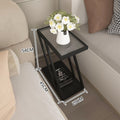 Extremely narrow bedside table casual bedroom bedside small slit storage rack accessible luxury sofa side table glass bedside table none