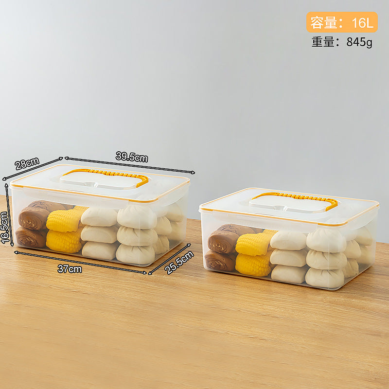 Breakfast steamed bread fresh-keeping box bread box refrigerator frozen storage box with lid sealed food grade food storage box