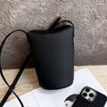 New women's bag 2025 hot style bucket bag vertical style mobile phone small bag genuine leather texture shoulder crossbody bag