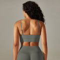 fashion seamless knittingpure color beauty back suspender sports intimates no steel ring running fitness yoga clothes tops