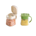 Glass spice jar set - kitchen home cooking seasoning container set - spice shaker, salt shaker, oil dispenser