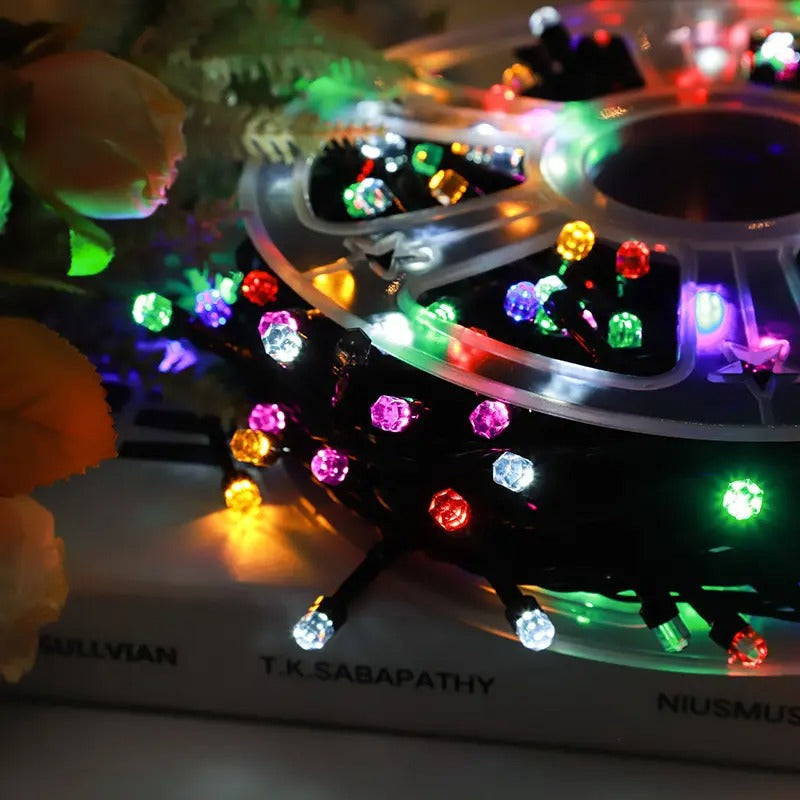 LED lantern reel light string Gypsy star outdoor small lantern lighting decoration 50 meters waterproof colorful atmosphere light string