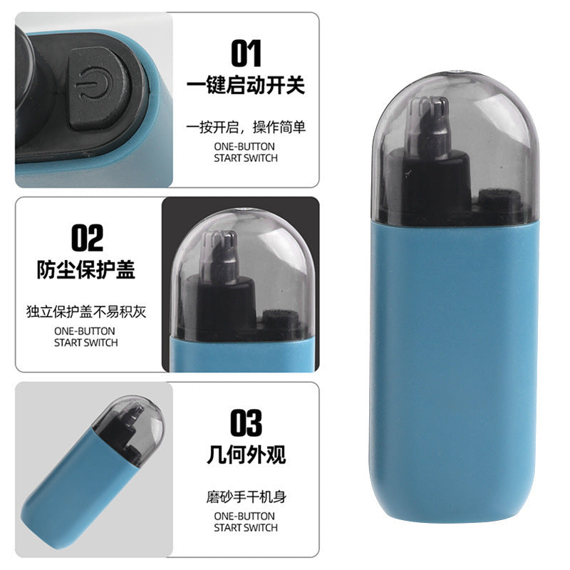 New electric nose hair trimmer trimmer electric nose hair trimmer cleaning scissors unisex shaver