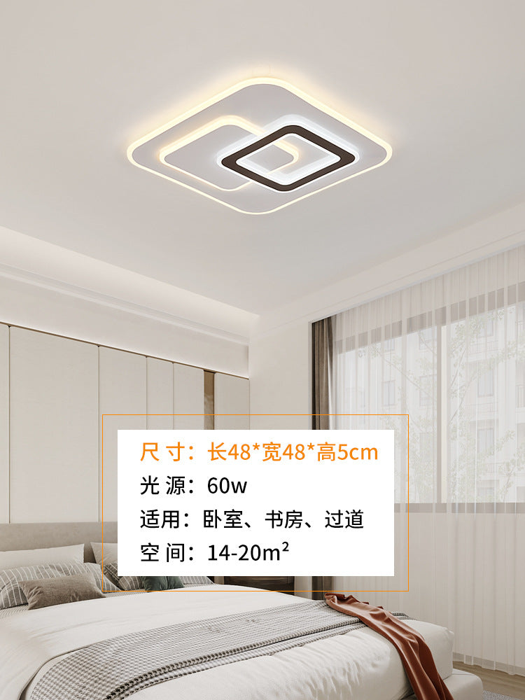 Living room hall main lamp household atmosphere black edge bedroom room high-end ceiling lamp Zhongshan Lighting Factory direct sales