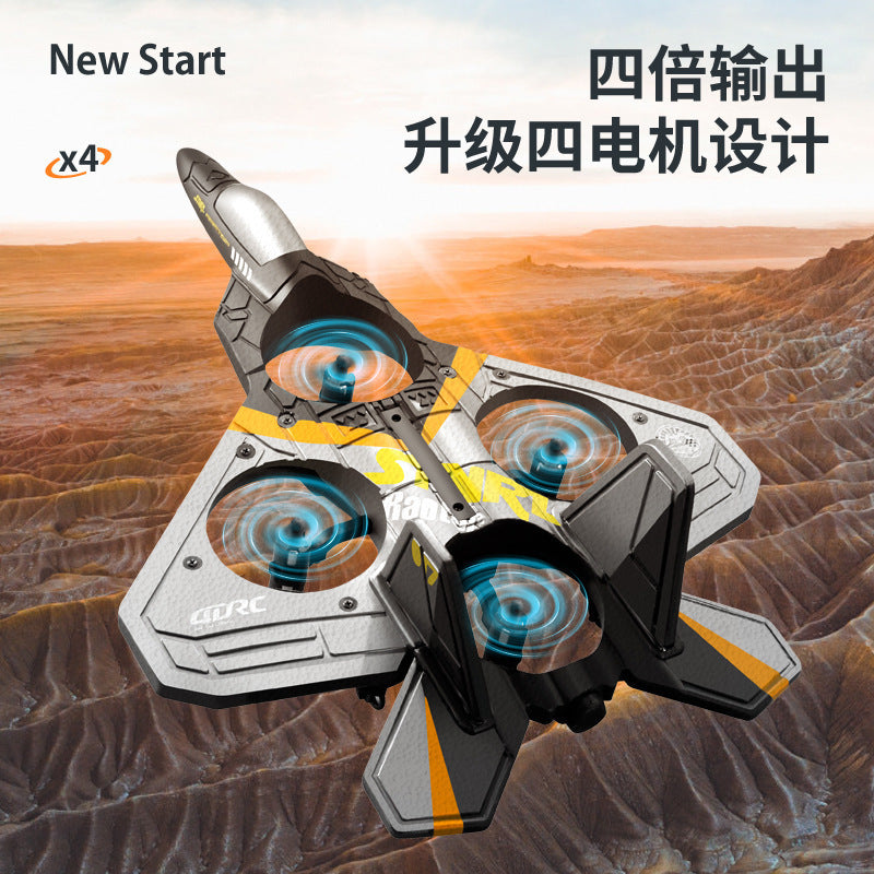 v18 remote control stunt foam fighter gravity sensing kids' quadcopter drone toy for boys