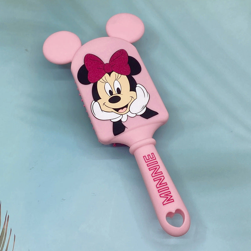 Kids' cartoon air cushion comb - cute bunny design for girls, baby mickey & minnie airbag massage hair brush