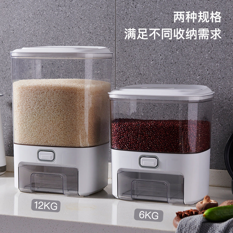 Pet rice bucket for home automatic rice dispensing insect-proof moisture-proof rice barrel sealed rice box flour barrel rice pet food barrel