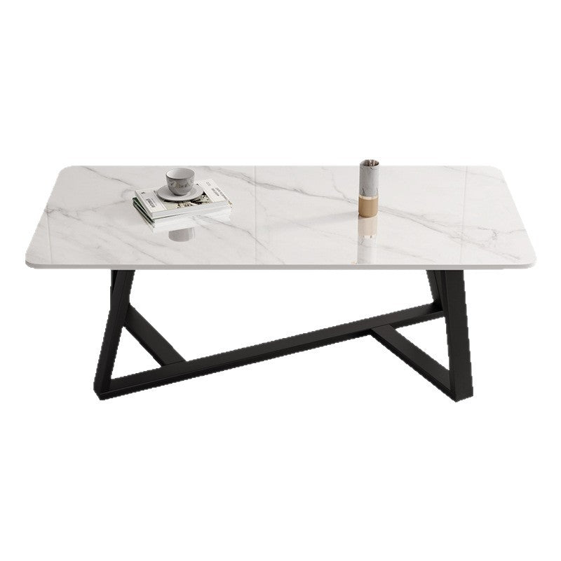 Accessible luxury office coffee table modern casual living room for home small apartment coffee table rectangular coffee table table rock slab