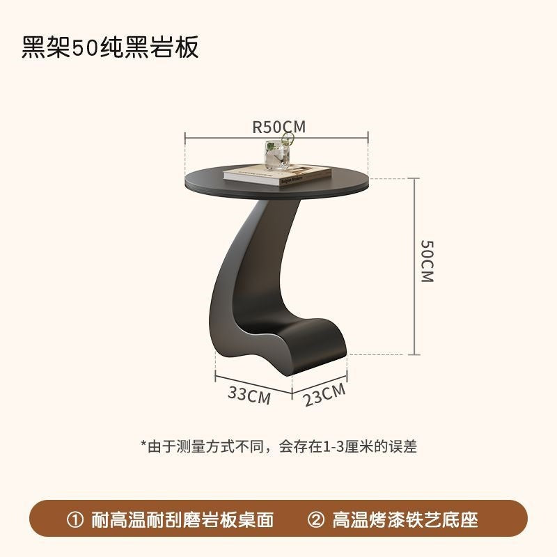 Cream cloud coffee table small apartment living room for home movable cart modern light luxury classy storage tea table