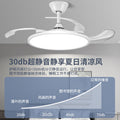 Full spectrum eye protection fan light 2026 new ultra-thin silent restaurant bedroom home integrated invisible ceiling fan light